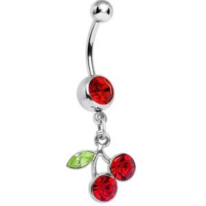 Cherry belly piercing